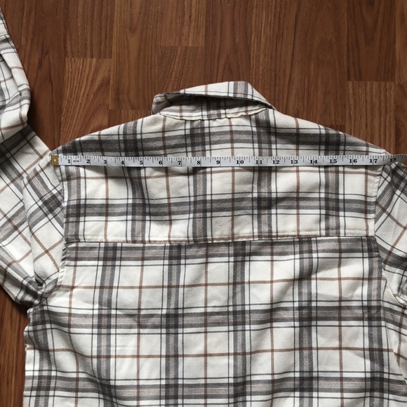 Abercrombie & Fitch Oversized Plaid Button Up Flannel Shirt Sz S - Picture 12 of 13